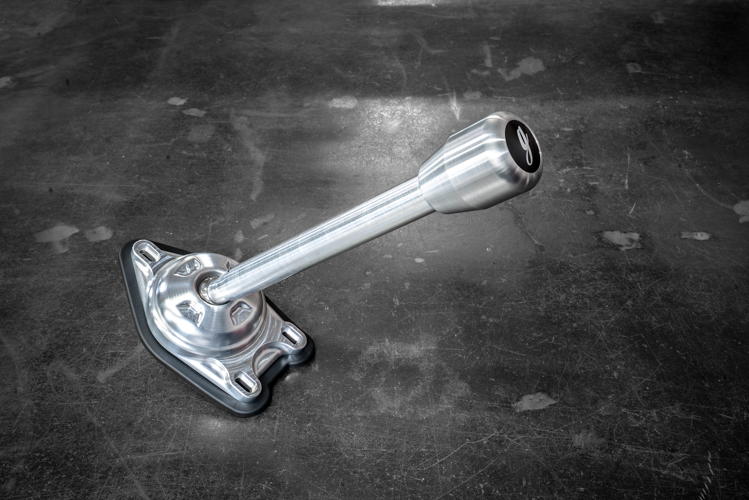 Garagistic "Direct Mount" Stage 2 Chassis Short Shifter - E92, E46, E36, E30, E82, Z4, M3-Solid mount shifter-Garagistic-Bare-Tall-Aluminum Standard W/Emblem-Garagistic