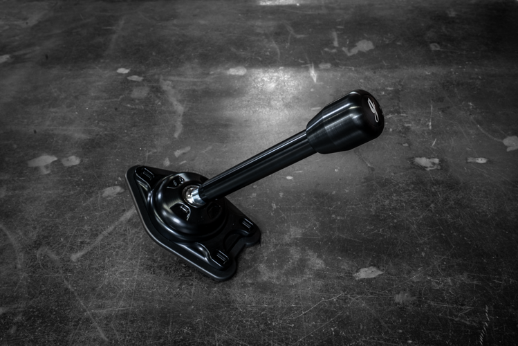 Garagistic "Direct Mount" Stage 2 Chassis Short Shifter - E92, E46, E36, E30, E82, Z4, M3-Solid mount shifter-Garagistic-Black Anodized-Medium-Aluminum Standard W/Emblem-Garagistic