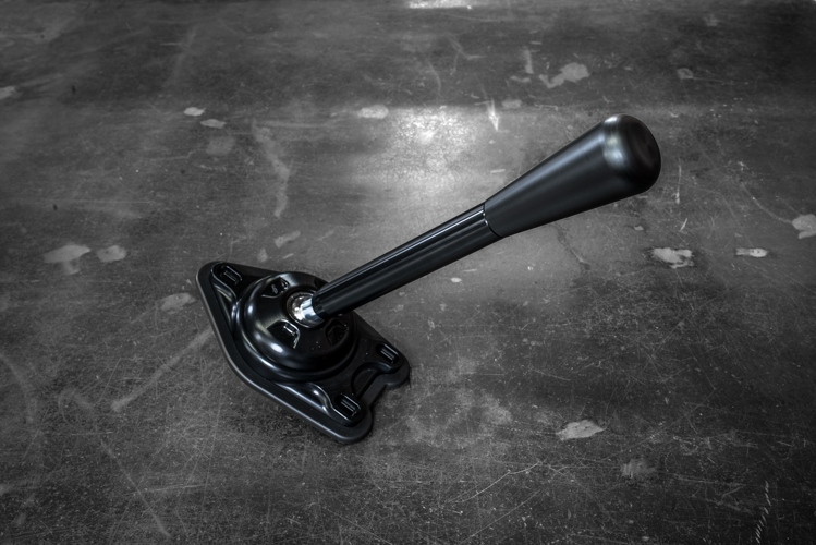 Garagistic "Direct Mount" Stage 2 Chassis Short Shifter - E92, E46, E36, E30, E82, Z4, M3-Solid mount shifter-Garagistic-Black Anodized-Medium-Delrin Bat-Garagistic