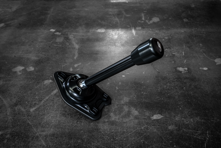 Garagistic "Direct Mount" Stage 2 Chassis Short Shifter - E92, E46, E36, E30, E82, Z4, M3-Solid mount shifter-Garagistic-Black Anodized-Medium-Delrin Standard W/Emblem-Garagistic