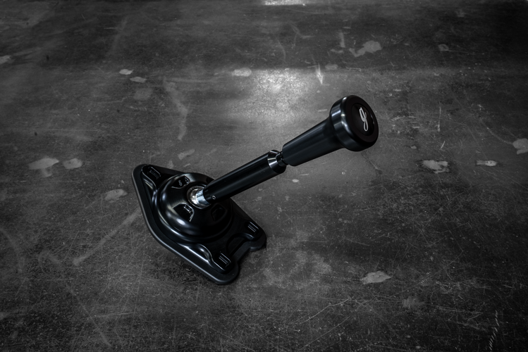 Garagistic "Direct Mount" Stage 2 Chassis Short Shifter - E92, E46, E36, E30, E82, Z4, M3-Solid mount shifter-Garagistic-Black Anodized-OEM-Aluminum Vintage W/Emblem-Garagistic
