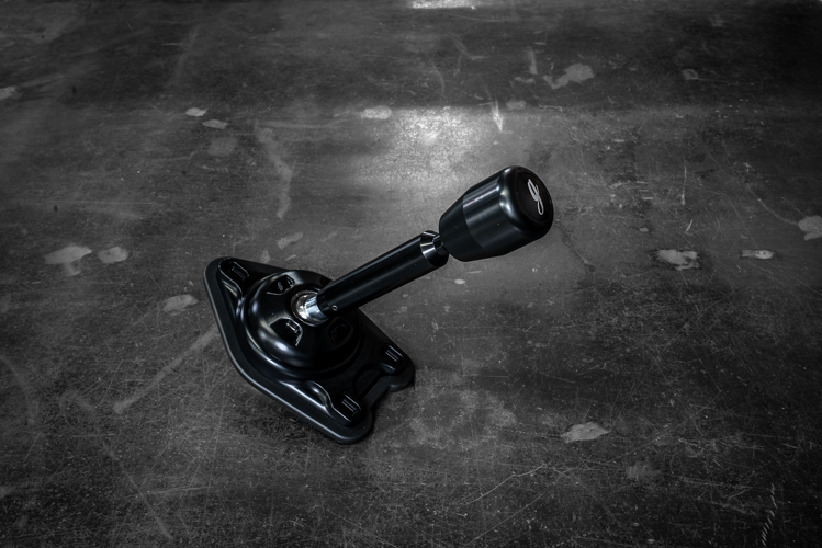 Garagistic "Direct Mount" Stage 2 Chassis Short Shifter - E92, E46, E36, E30, E82, Z4, M3-Solid mount shifter-Garagistic-Black Anodized-OEM-Delrin Standard W/Emblem-Garagistic
