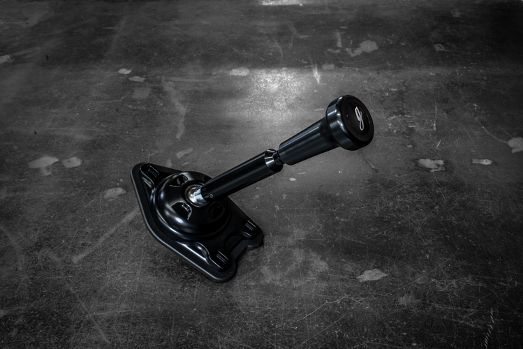 Garagistic "Direct Mount" Stage 2 Chassis Short Shifter - E92, E46, E36, E30, E82, Z4, M3-Solid mount shifter-Garagistic-Black Anodized-OEM-Delrin Vintage W/Emblem-Garagistic