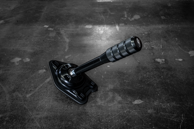 Garagistic "Direct Mount" Stage 2 Chassis Short Shifter - E92, E46, E36, E30, E82, Z4, M3-Solid mount shifter-Garagistic-Black Anodized-Short-Aluminum Knurled-Garagistic