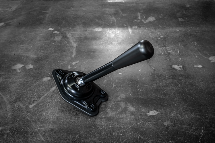 Garagistic "Direct Mount" Stage 2 Chassis Short Shifter - E92, E46, E36, E30, E82, Z4, M3-Solid mount shifter-Garagistic-Black Anodized-Short-Delrin Bat-Garagistic