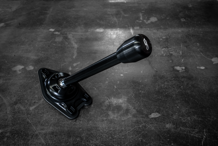 Garagistic "Direct Mount" Stage 2 Chassis Short Shifter - E92, E46, E36, E30, E82, Z4, M3-Solid mount shifter-Garagistic-Black Anodized-Tall-Aluminum Standard W/Emblem-Garagistic