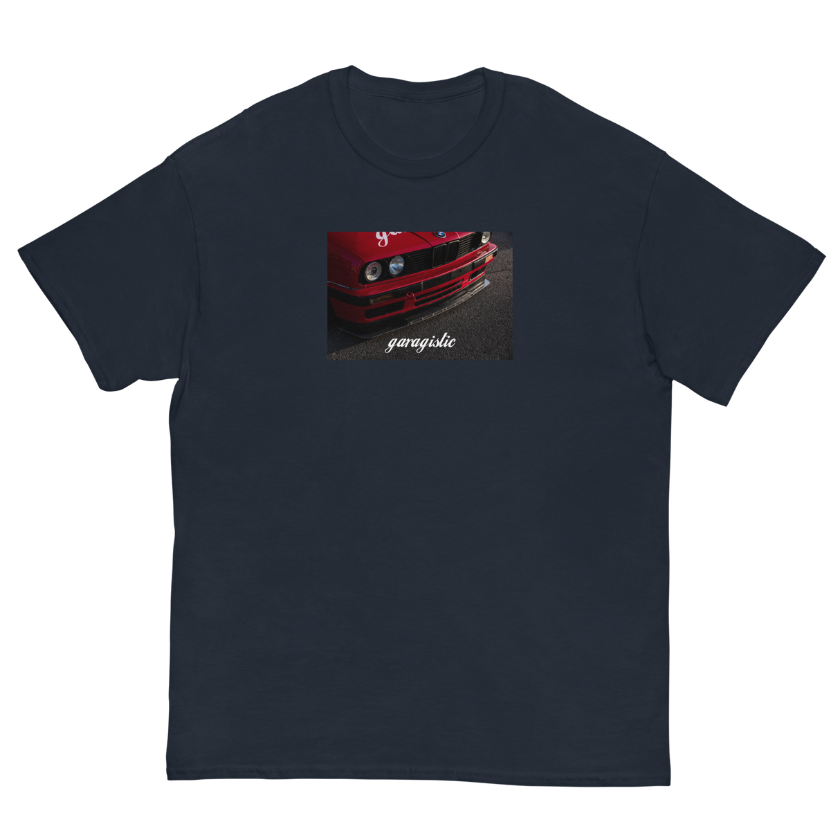 Garagistic Late Model E30 T-Shirt-Apparel-Non-Garagistic Vendor-Navy-S-Garagistic