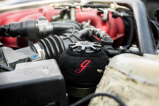 Garagistic Power Steering Reservoir Sweatband Cover - E30, E36, E46-Apparel-Black-Garagistic 1000