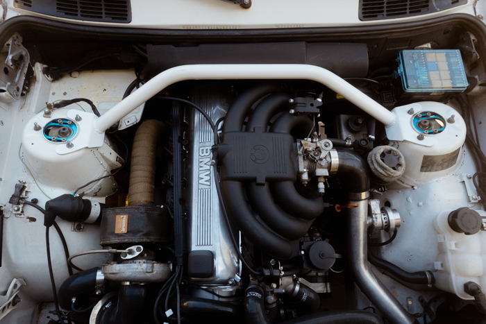 E30 Garagistic Front Strut Bar - M42, M20, M50 Compatible-Strut Bars-grip-drift-Red-Garagistic-bmw