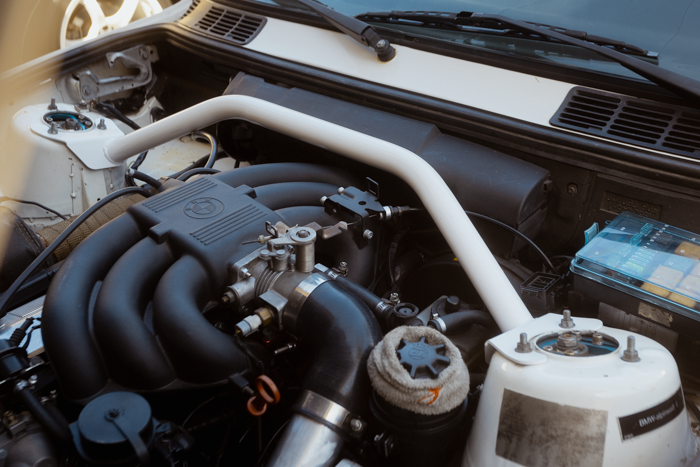 E30 Garagistic Front Strut Bar - M42, M20, M50 Compatible-Strut Bars-grip-drift-Red-Garagistic-bmw