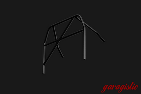 E30 Bolt In Roll Bar - Coupe & Sedan-Roll Bars-grip-drift-Black-Straight Harness Bar-Bent Rear Legs - No X-Garagistic-bmw