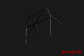 E30 Bolt In Roll Bar - Coupe & Sedan-Roll Bars-grip-drift-Black-Straight Harness Bar-Straight Rear Legs - No X-Garagistic-bmw