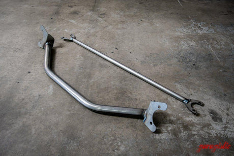 E30 Front + Rear Strut Bar Package-Strut Bars-grip-drift-Bare-Garagistic-bmw
