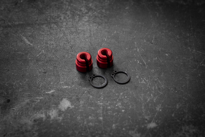 BMW Throttle Cable Bushings - Billet Aluminum - E36, E39, E38, M50 swaps-Engine Accessories-grip-drift-Red Anodized-Garagistic-bmw