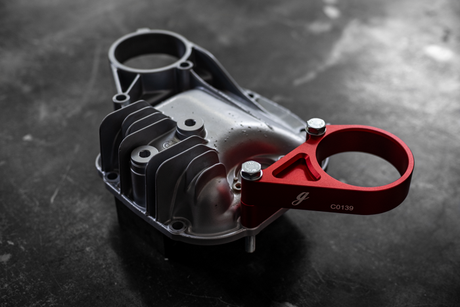 E30 Secondary Diff Mount-Suspension Parts-grip-drift-No Bushing-Standard E30-Raw Aluminum-Garagistic-bmw