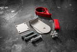 E30 Secondary Diff Mount-Suspension Parts-grip-drift-No Bushing-Standard E30-Anodized Red-Garagistic-bmw