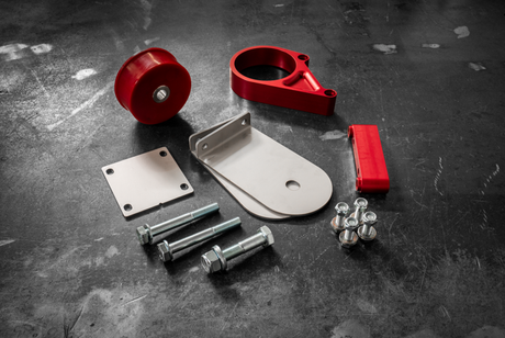 E30 Secondary Diff Mount-Suspension Parts-grip-drift-80A-Standard E30-Anodized Red-Garagistic-bmw