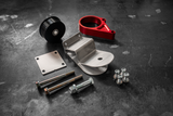 E30 Secondary Diff Mount-Suspension Parts-grip-drift-Delrin-Z M Finned-Anodized Red-Garagistic-bmw