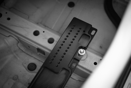 A90 Supra Racing Seat Floor Mount Adapters-Seat Mounts-grip-drift-Bare Aluminum-No Side Brackets-Garagistic-bmw