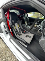 A90 Supra Racing Seat Floor Mount Adapters-Seat Mounts-grip-drift-Bare Aluminum-No Side Brackets-Garagistic-bmw