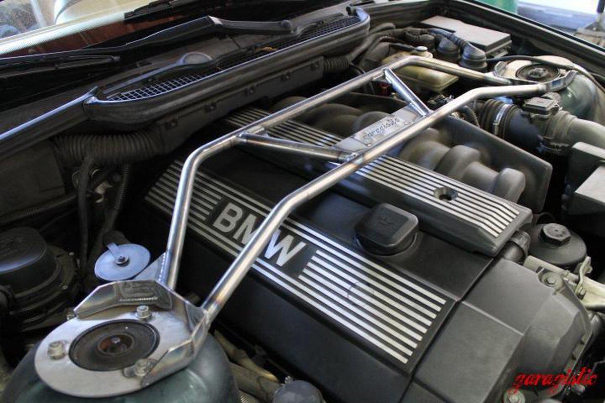 E36 Heavy Duty Front Strut Bar - 325, M3-Strut Bars-grip-drift-Bare-Garagistic-bmw