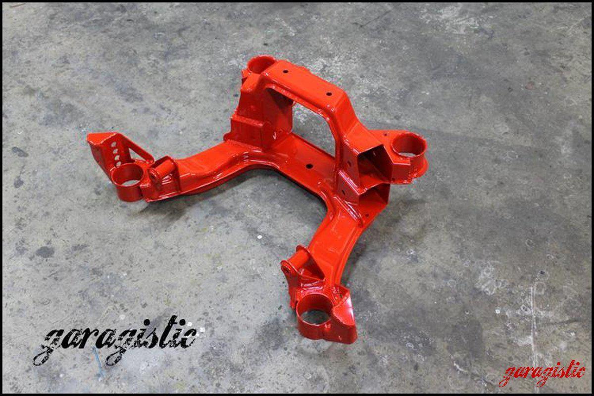 E36 Reinforced Rear Subframe-Subframes and Trailing Arms-grip-drift-I will return my core after-Red-Garagistic-bmw