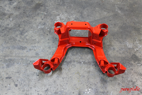 E36 Reinforced Rear Subframe-Subframes and Trailing Arms-grip-drift-I will return my core after-Red-Garagistic-bmw
