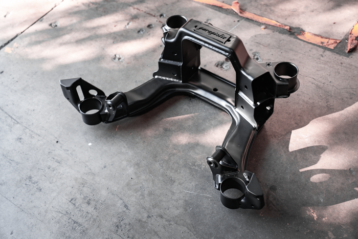 E36 Reinforced Rear Subframe-Subframes and Trailing Arms-grip-drift-I will return my core after-Red-Garagistic-bmw