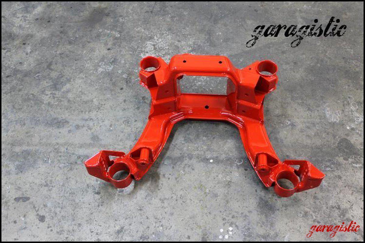 E36 Reinforced Rear Subframe-Subframes and Trailing Arms-grip-drift-I will return my core after-Red-Garagistic-bmw