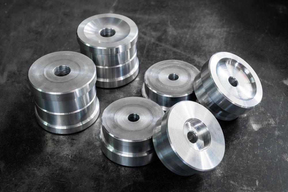 E36 Polyurethane Rear Subframe Bushings-Suspension Bushings-grip-drift-Aluminum (Competition)-Garagistic-bmw