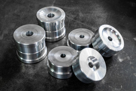 E36 Polyurethane Rear Subframe Bushings-Suspension Bushings-grip-drift-Aluminum (Competition)-Garagistic-bmw