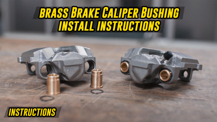 Mercedes Brass Brake Caliper Guide Bushing Kit - (ATE Calipers, PN A0004200076)-Brake Parts-grip-drift-Standard (No Dust Caps)-No slider pins-Garagistic-bmw