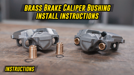 Mercedes Brass Brake Caliper Guide Bushing Kit - (ATE Calipers, PN A0004200076)-Brake Parts-grip-drift-Standard (No Dust Caps)-No slider pins-Garagistic-bmw