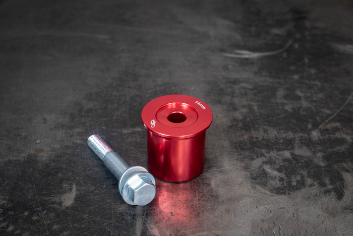 E36 / E46 (non M) Polyurethane Front Differential Mount Bushing and M14 Bolt Upgrade Combo - Fits E85 and E86