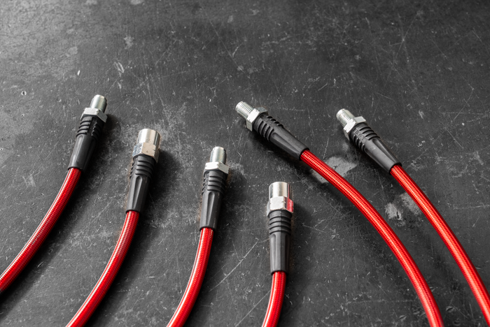 E36 Stainless Steel Complete 6 Brake Line Kit - DOT Compliant-Brake and Clutch Lines-grip-drift-No clutch line-Garagistic-bmw
