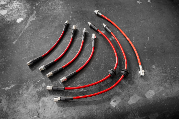 E36 Stainless Steel Complete 6 Brake Line Kit - DOT Compliant-Brake and Clutch Lines-grip-drift-Add E36 M3/328/323 V1 clutch line-Garagistic-bmw
