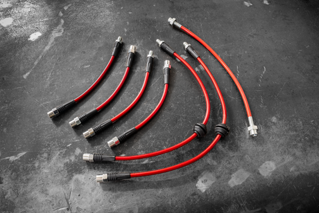 E36 Stainless Steel Complete 6 Brake Line Kit - DOT Compliant-Brake and Clutch Lines-grip-drift-Add E36 M3/328/323 V1 clutch line-Garagistic-bmw