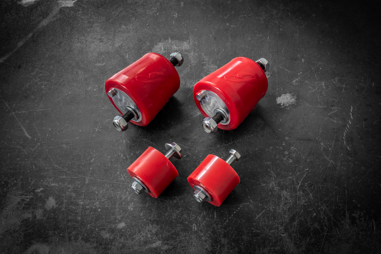 BMW E90/E92/E93 M3 S65 V8 Polyurethane Motor Mount Bushings-Motor and Transmission Mounts-grip-drift-80a (Street)-Add matching transmission bushings-Garagistic-bmw