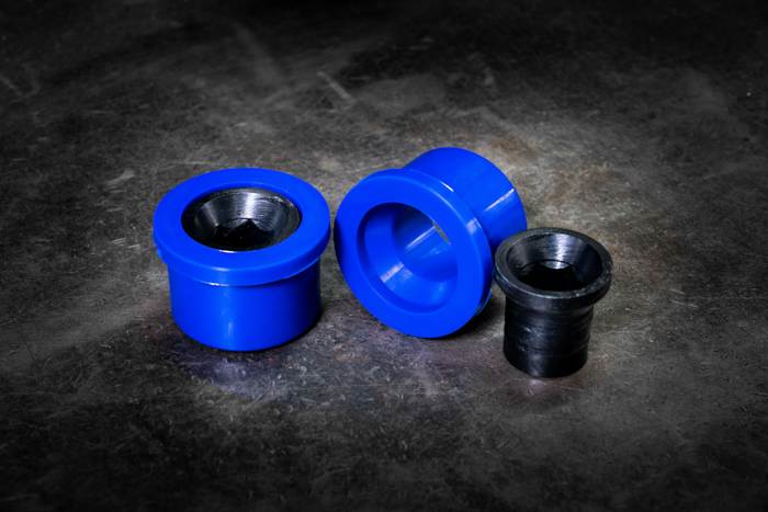 E30/E36/Z3 Front Control Arm Bushings for E46 Control Arms (FCAB)-Suspension Bushings-grip-drift-95a (Track)-Small Hex (21-22mm)-Garagistic-bmw
