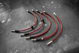 E46 (Non-M) Stainless Steel Complete 4 Brake Line Kit - DOT Compliant-Brake and Clutch Lines-grip-drift-Add clutch line-Garagistic-bmw