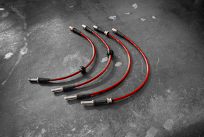 E46 (Non-M) Stainless Steel Complete 4 Brake Line Kit - DOT Compliant-Brake and Clutch Lines-grip-drift-No clutch line-Garagistic-bmw