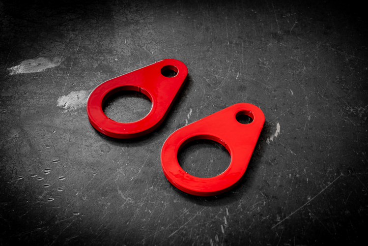 Rear BMW Tie Down Strap Hook (E30, E36, E46)-Tow Hooks-grip-drift-Yes - Powdercoat Red-Garagistic-bmw