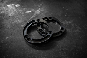 190E (W201) Aluminum Front Strut Tower Reinforcements-Suspension Parts-grip-drift-Anodized Black-Garagistic-bmw
