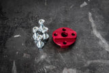 E30 Aluminum Steering Flex Coupler - CLEARANCE-Steering Components-grip-drift-Anodized Red-Garagistic-bmw