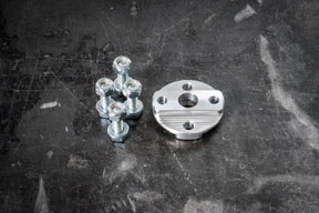 E30 Aluminum Steering Flex Coupler - CLEARANCE-Steering Components-grip-drift-Raw Aluminum-Garagistic-bmw