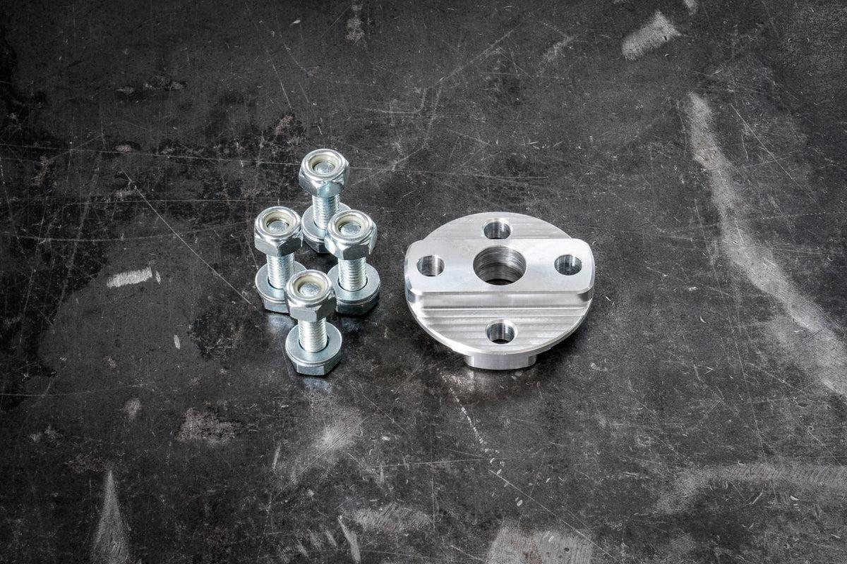 E30 Aluminum Steering Flex Coupler - CLEARANCE-Steering Components-grip-drift-Raw Aluminum-Garagistic-bmw