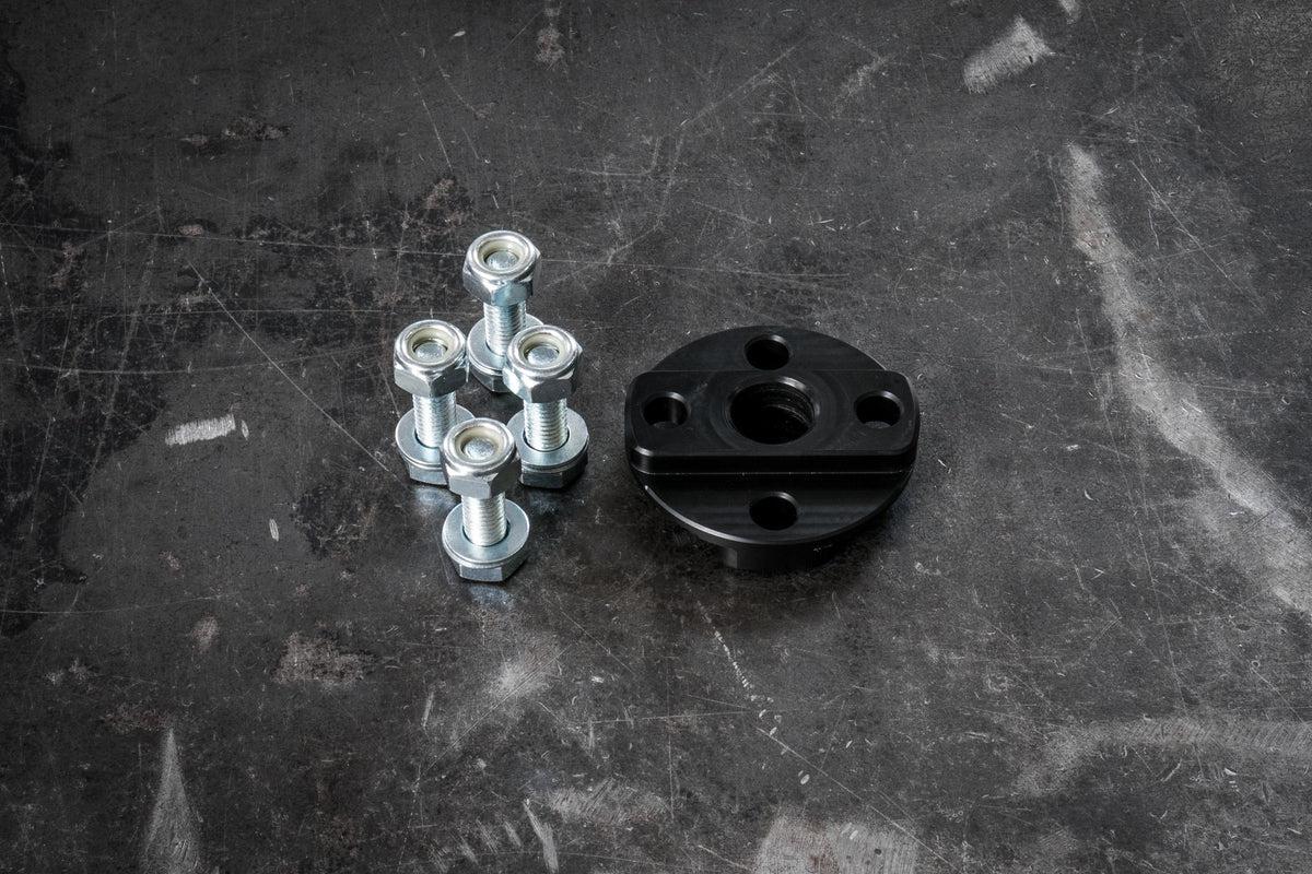 E30 Aluminum Steering Flex Coupler - CLEARANCE-Steering Components-grip-drift-Raw Aluminum-Garagistic-bmw