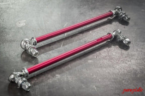 Custom Length Adjustable Front Sway Bar Links (E36, E46, E90, E34)-Sway Bar Parts-grip-drift-Leave custom length in the notes at checkout-Raw Aluminum-Garagistic-bmw