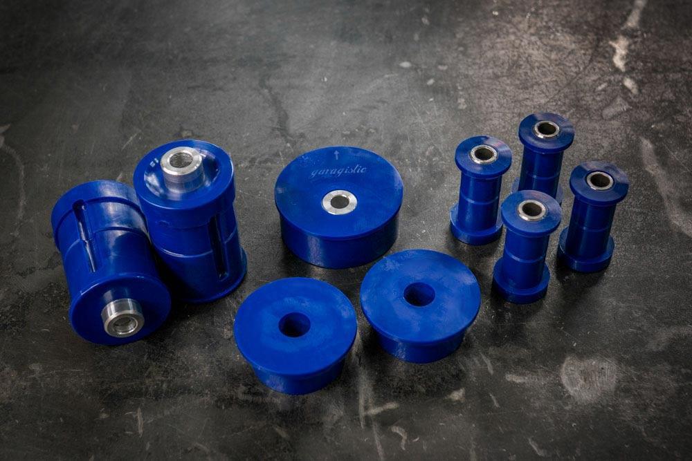 E30 Complete Bushing Kit - Poly and Delrin-Suspension Bushings-grip-drift-95A-Raised-Centered-Garagistic-bmw