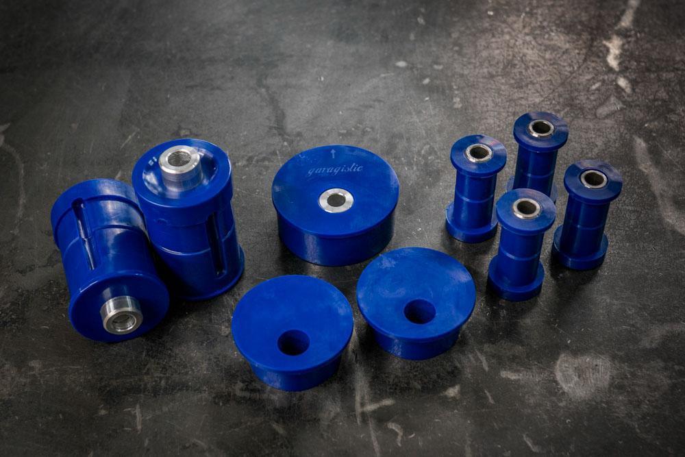 E30 Complete Bushing Kit - Poly and Delrin-Suspension Bushings-grip-drift-95A-Raised-Offset-Garagistic-bmw
